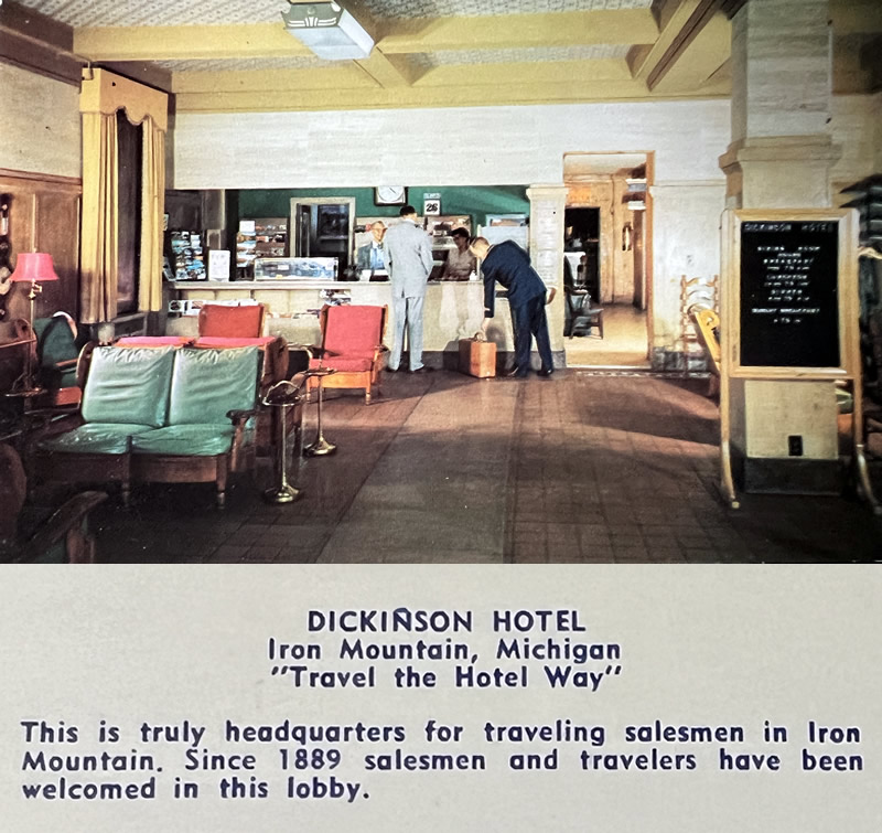 Dickinson Hotel - Vintage Postcard